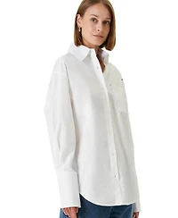 Pcfg Women's Cotton Oversized Shirt