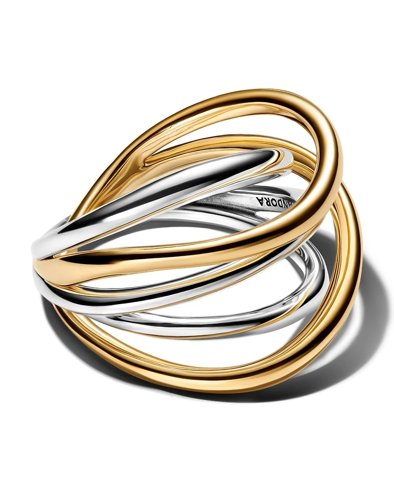 Pandora Two-Tone Entwined Band Ring