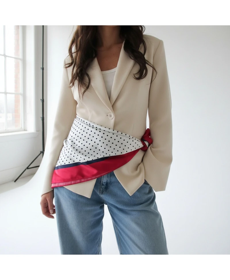 Bespoke Fashion Women's Dot Square Oversized Scarf