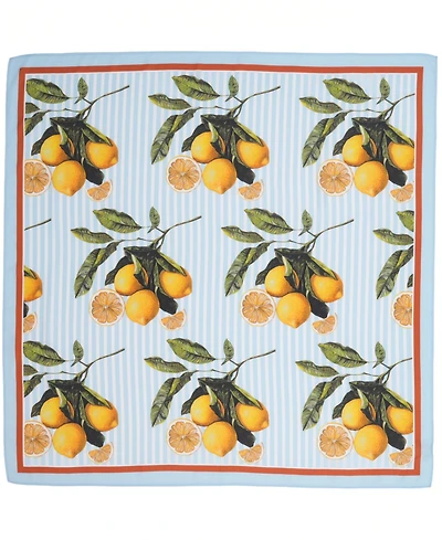 Bespoke Fashion Citrus-Print Square Scarf