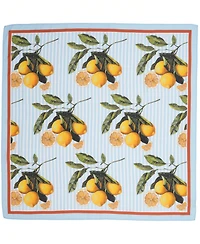 Bespoke Fashion Citrus-Print Square Scarf