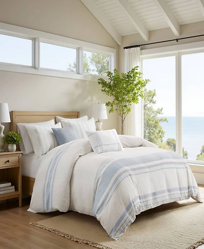 Harbor House Morgan Jacquard Cotton 5-Pc. Duvet Cover Set, Full/Queen