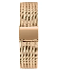 Bcbg Women's Quartz Rectangle Rose Gold Stainless Steel Watch 23mm