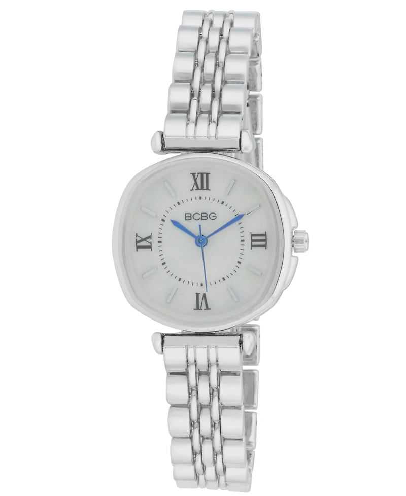 Bcbg Women's Quartz Round Silver Stainless Steel Watch 28mm