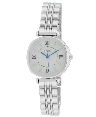 Bcbg Women's Quartz Round Silver Stainless Steel Watch 28mm