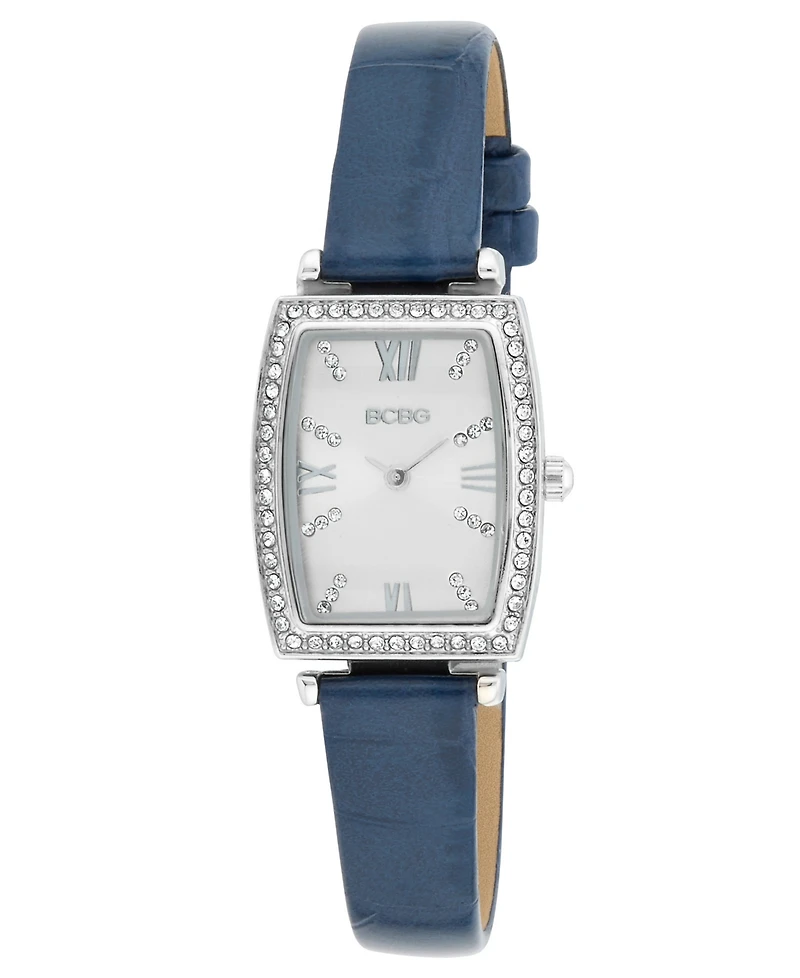 Bcbg Women's Tonneau Silver Stainless Steel Watch 26mm