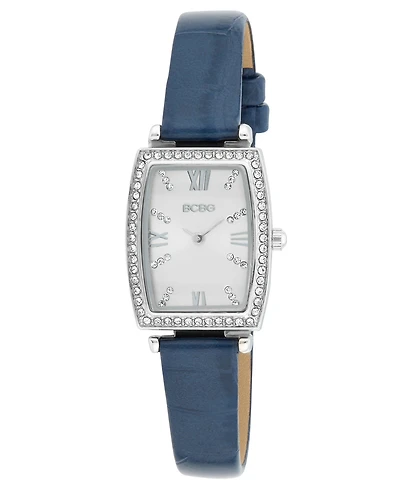 Bcbg Women's Tonneau Silver Stainless Steel Watch 26mm