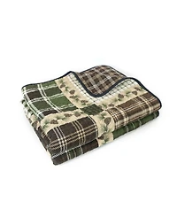 Donna Sharp Pine Patch Cotton Reversible Throw, 50" x 60"
