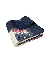 Donna Sharp Bluefield Star Reversible Throw, 50" x 60"