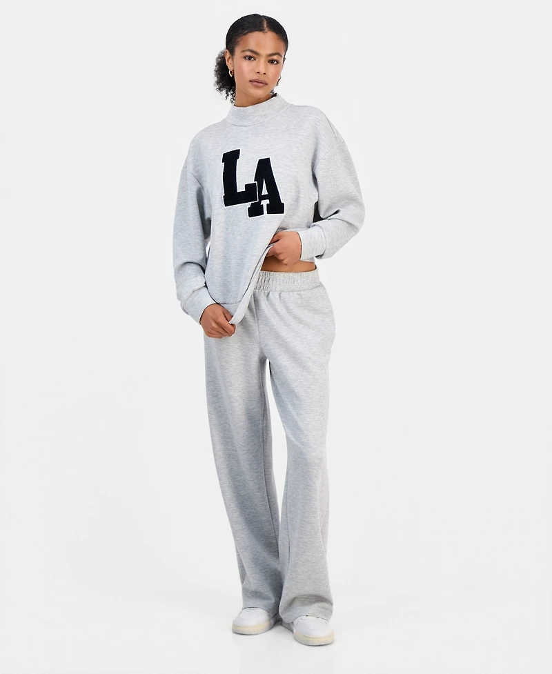 Fvr Drm Juniors' Mock Neck Scuba Sweatshirt