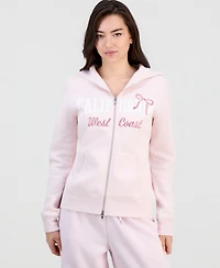 Madden Girl Juniors' Slim-Fit Zip-Up Long-Sleeve Hoodie
