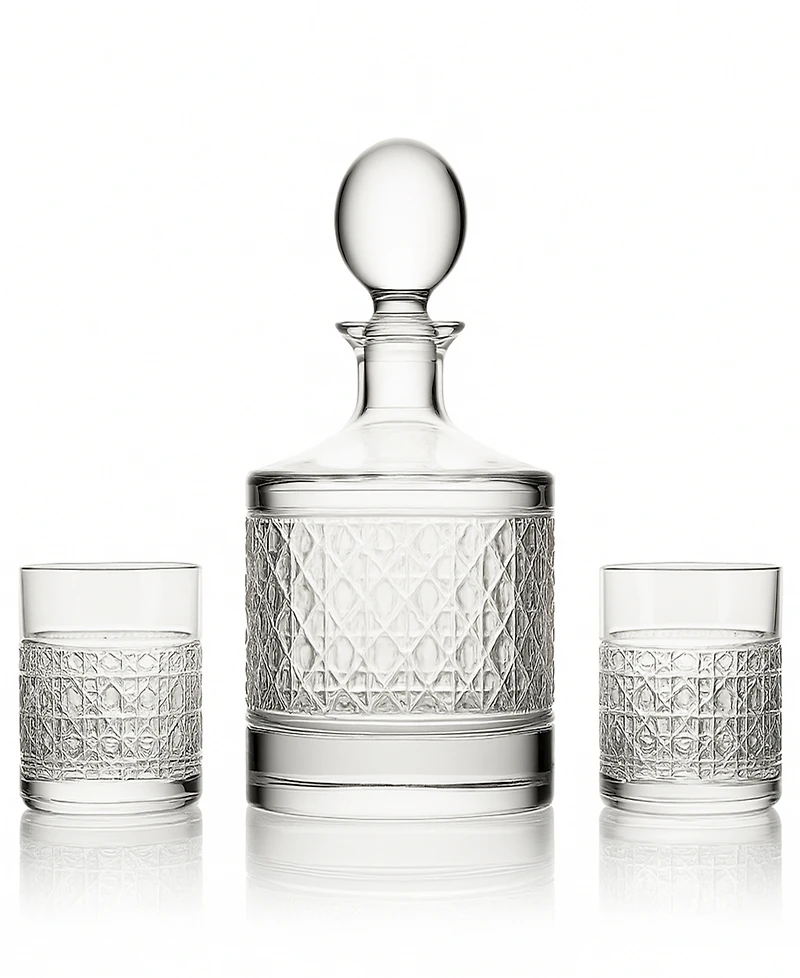 Waterford Opulence Decanter and Tumbler Barware Set, 3-Piece