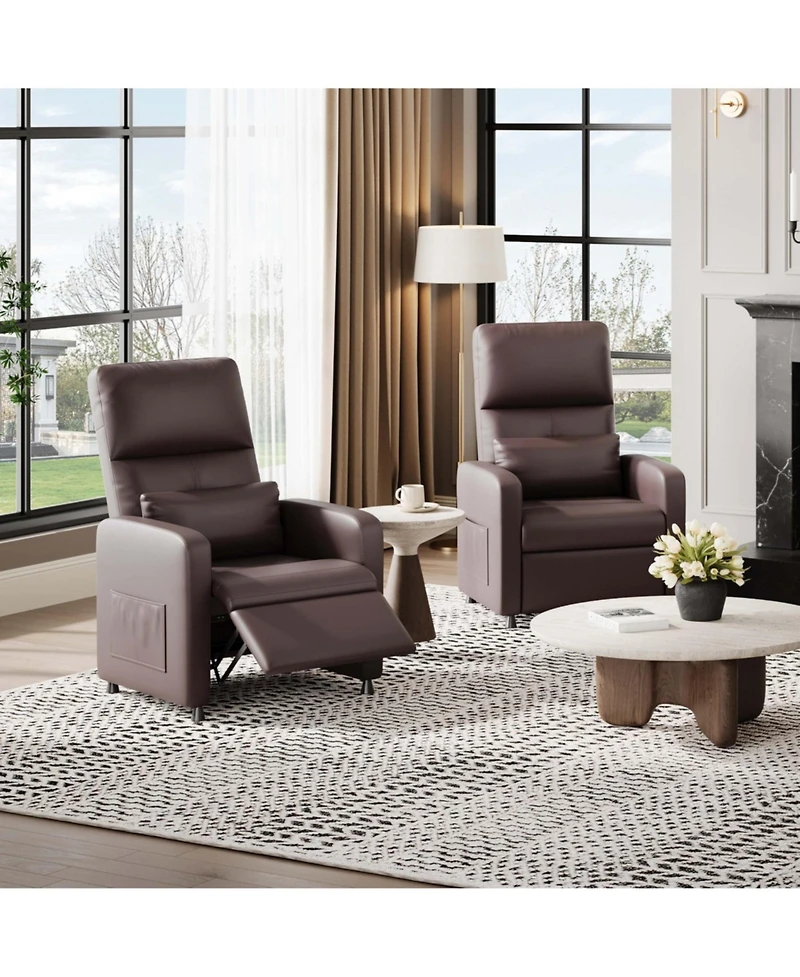 gaomon Electric Sofa Power Recliner Chair with Adjustable Back, Usb Charging Port for Living Room