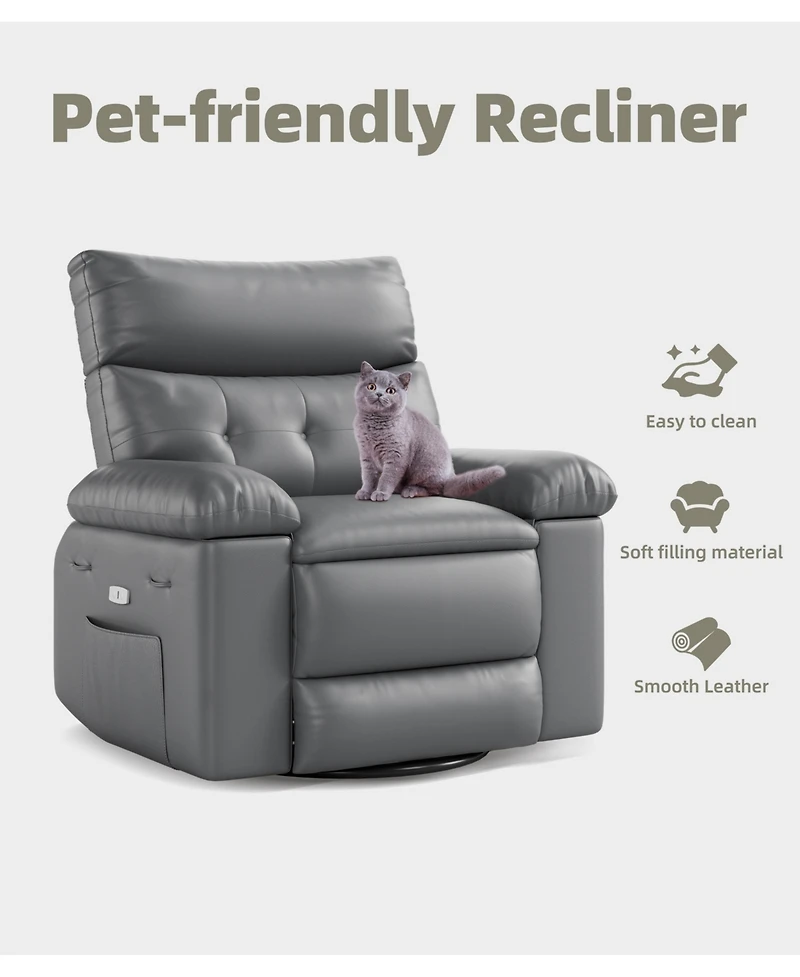 gaomon Extra Wide Oversized Manual Recliner Sofa Lazy Chair for Adults for Living Room, Bedroom