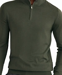 Reiss Men's Blackhall Half Zip Funnel Merino Wool Jumper Sweater