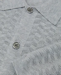 Reiss Men's Phoenix Button Through Textured Shirt