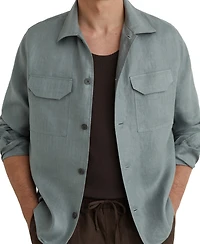 Reiss Men's Polasio Herringbone Stripe Overshirt