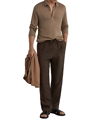 Reiss Men's Pembroke Linen Polo Shirt