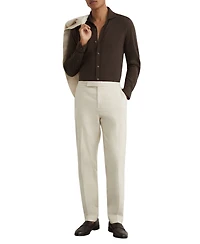 Reiss Men's Dasilva Garment Dyed Pique Shirt