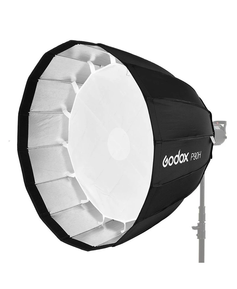 Godox P90H 35 inch Parabolic Softbox for Studio Video Flash Light, Bowens Mount, Hi-Temperature Resistant