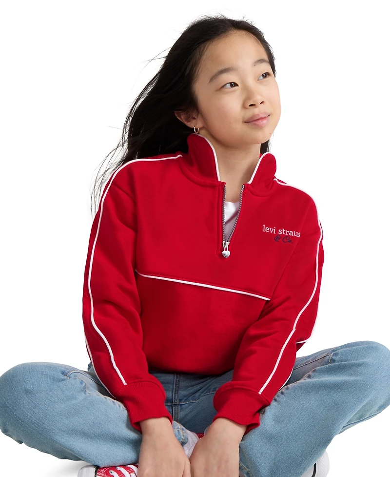Levi's Girls' 7-16 Half-Zip Sweater