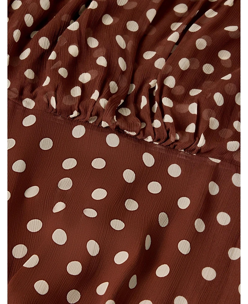 Whistles Women's Polka Dot Print Midi Dress