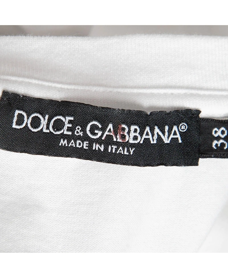 Pre-Owned Dolce & Gabbana Women's Logo Print Cotton Jersey T-Shirt