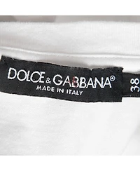 Pre-Owned Dolce & Gabbana Women's Logo Print Cotton Jersey T-Shirt