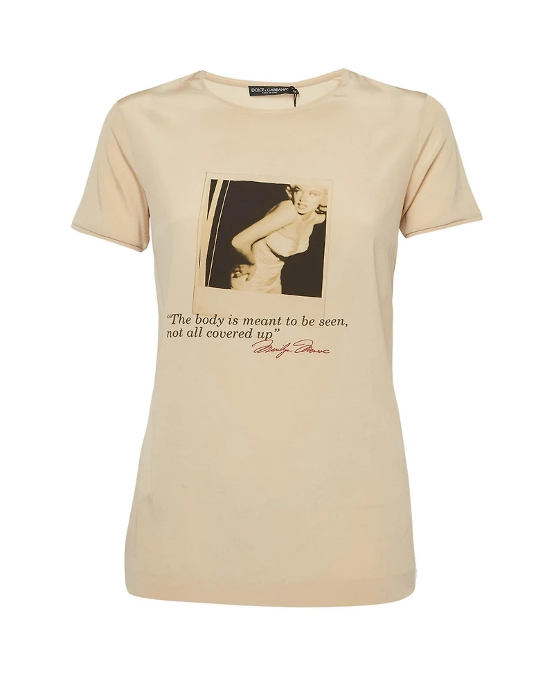 Pre-Owned Dolce & Gabbana Women's Printed Silk Top