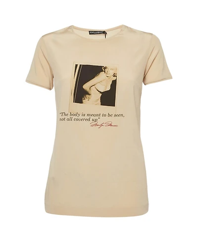 Pre-Owned Dolce & Gabbana Women's Printed Silk Top