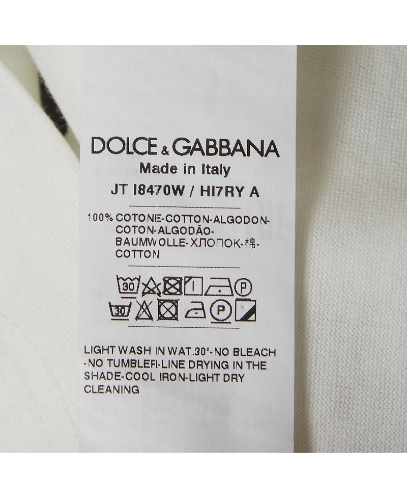 Pre-Owned Dolce & Gabbana Women's Portofino Print Jersey T-Shirt