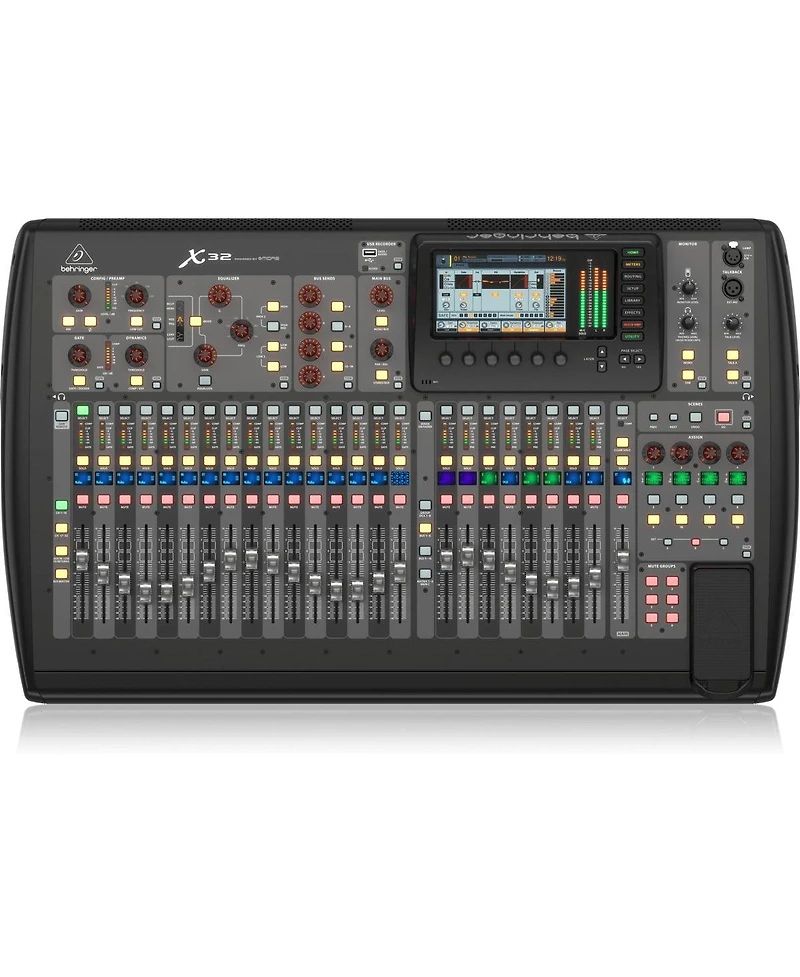 Behringer X32 32-Channel 25-Bus Total Recall Digital Mixing Console V4.0, Bundle with High-Performance 32-Channel Expansion Card