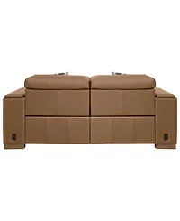 Holtman 2-Piece Leather Sectional Sofa with 2 Power Recliners