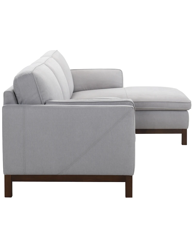 Virton 2-Piece Fabric Chaise Sectional Sofa
