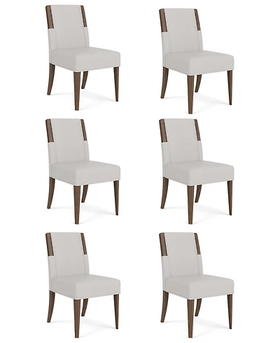 Amelie 6-Piece Wood Upholstered Dining Chair Set