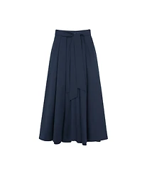 Reiss Women's Cotton-Blend Pleated Maxi Skirt