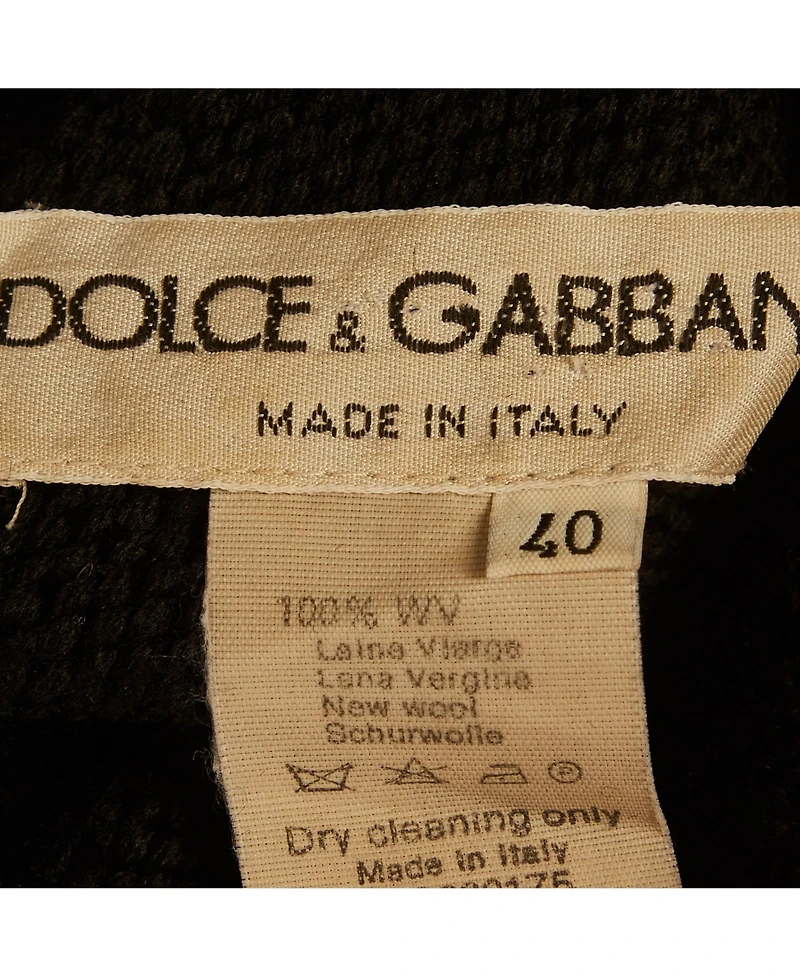 Pre-Owned Dolce & Gabbana Women's Rib Knit Turtle Neck Sweater