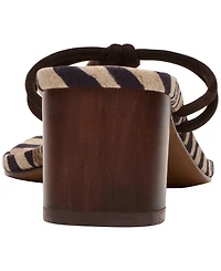 Steve Madden Women's Remedy Stone Block Heel Thong Dress Sandals