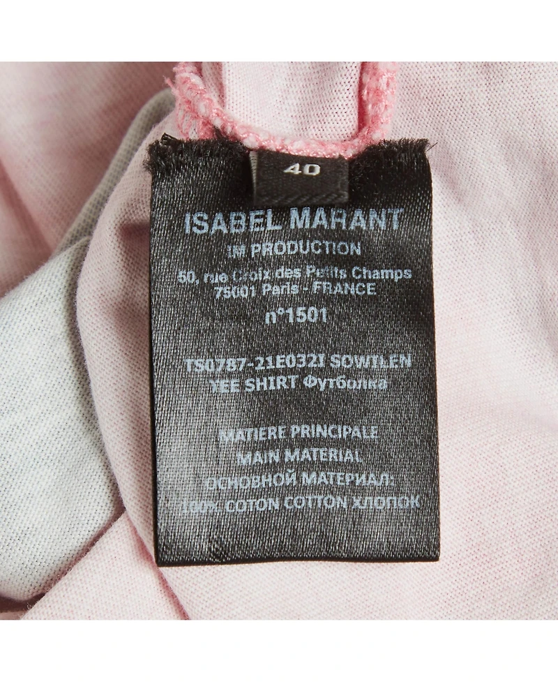 Pre-Owned Isabel Marant Women's Floral Print Jersey V-Neck T-Shirt