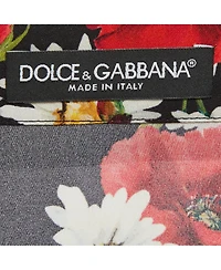 Pre-Owned Dolce & Gabbana Women's Floral Print Crepe Long Sleeve Shirt