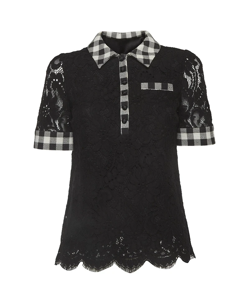 Pre-Owned Dolce & Gabbana Women's Lace T-Shirt