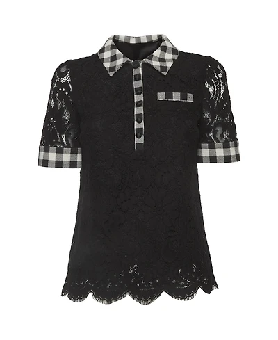 Pre-Owned Dolce & Gabbana Women's Lace T-Shirt