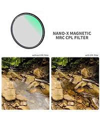 K&F Concept 77mm 3-Piece Magnetic Lens Filter Kit with Mcuv, Cpl and ND1000 Hd Filters