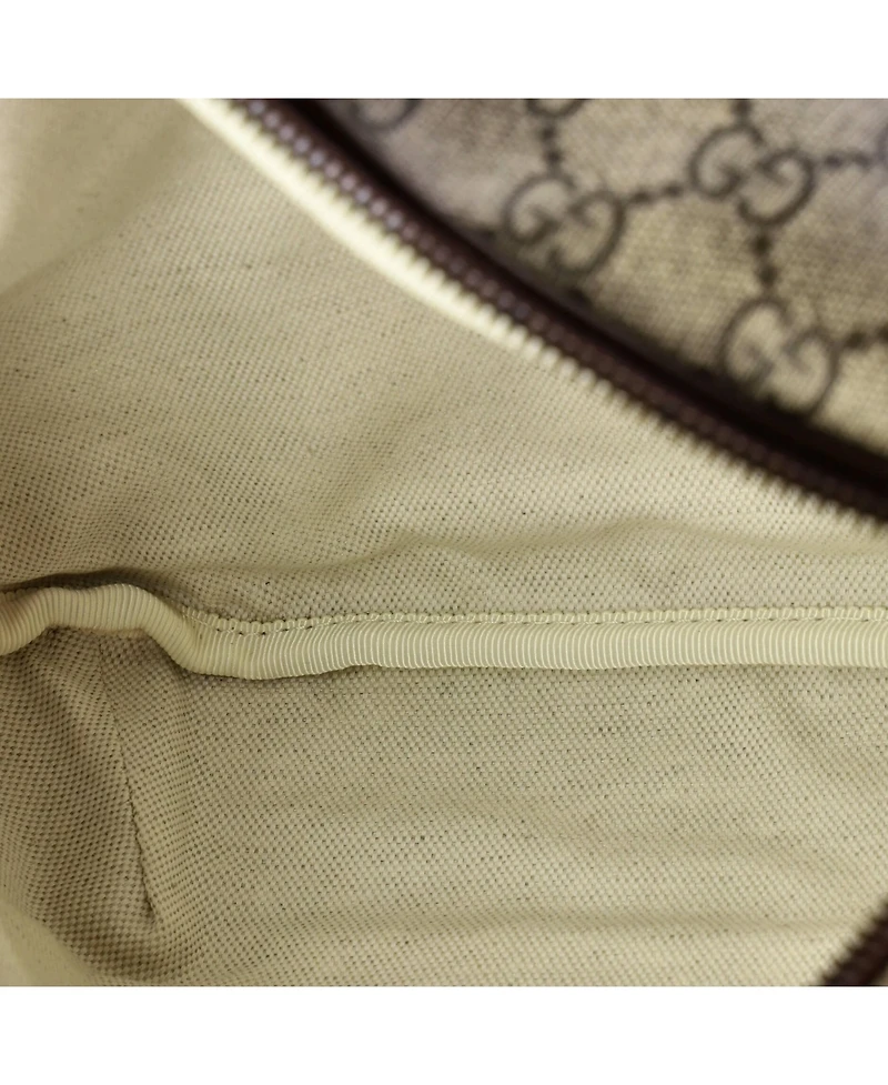 Pre-Owned Gucci Courrier Zip Belt Bag Gg Coated Canvas with Applique