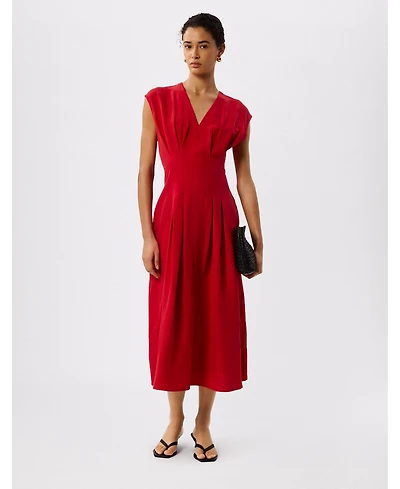 Whistles Women's Panel Linen Blend Dress
