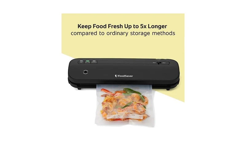 FoodSaver VS1210 Space Saving Vacuum Sealing System with 1-Quart Vacuum Sealer Bags