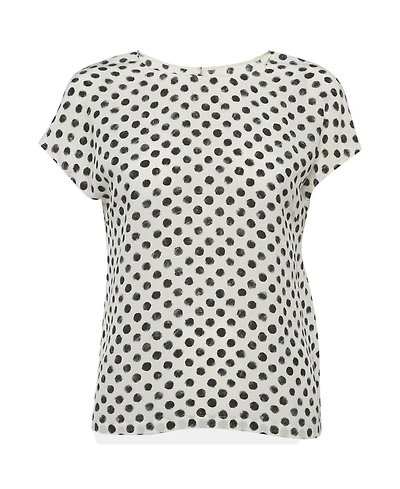 Pre-Owned Dolce & Gabbana Women's Polka Dots Silk Top