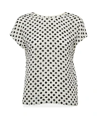 Pre-Owned Dolce & Gabbana Women's Polka Dots Silk Top