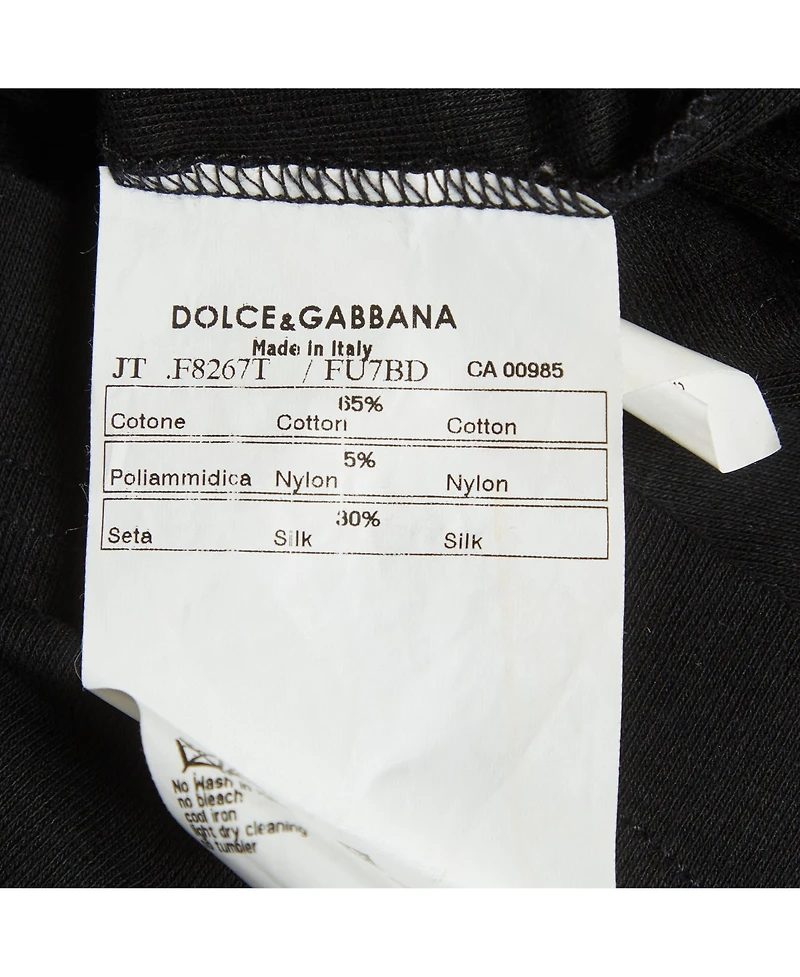 Pre-Owned Dolce & Gabbana Women's Leopard Print Satin And Jersey Top