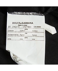 Pre-Owned Dolce & Gabbana Women's Leopard Print Satin And Jersey Top